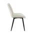 6x Accent Dining Chairs Upholstered Linen Fabric White
