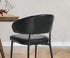 2x PU Leather Dining Chair Kitchen Padded Seat Black