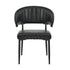 6x PU Leather Dining Chair Kitchen Padded Seat Black