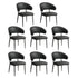 8x PU Leather Dining Chair Kitchen Padded Seat Black