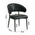 8x PU Leather Dining Chair Kitchen Padded Seat Black