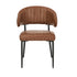 6x PU Leather Dining Chair Kitchen Padded Seat Brown