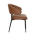 6x PU Leather Dining Chair Kitchen Padded Seat Brown