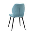 Oikiture Dining Chairs Set of 2 Velvet Blue