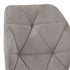 Oikiture Dining Chairs Set of 6 Velvet Grey