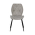 Oikiture Dining Chairs Set of 8 Velvet Grey
