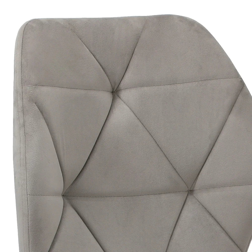 Dining Chairs Set of 8 Velvet Grey