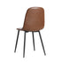 4x Dining Chairs PU Leather Brown