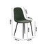 6x Dining Chairs Kitchen Chair Lounge Room Chenille Green
