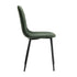6x Dining Chairs Kitchen Chair Lounge Room Chenille Green