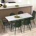 4x Dining Chairs, Kitchen Lounge Room Chairs, Chenille Fabric, Green Colour