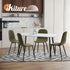 8x Dining Chairs Accent Chair PU Leather Green
