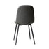 2x Dining Chairs Lounge Room PU Leather Grey