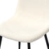 Oikiture 8x Dining Chairs Sherpa White and Black
