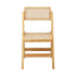 Oikiture 8x Dining Chairs Folding Rattan Chair Wooden