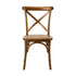 4PCS Crossback Wooden Dining Chair Rattan Seat Walnut
