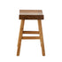 Oikiture Elm Wood Stool Kitchen Dining Seat Natural Timber