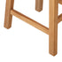 Oikiture Elm Wood Stool Kitchen Dining Seat Natural Timber