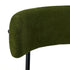 6x Dining Chair Round Boucle Seats Backrest Green