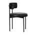 Oikiture 4x Dining Chair Round Leather Brown