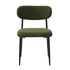 4x Dining Chairs Kitchen Chair Cafe Chair Boucle Black&Green