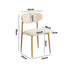 Oikiture 6x Dining Chairs Boucle Beige & Natural