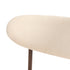 6x Dining Chairs Cafe Lounge Boucle Walnut and Beige, 120kg Weight Capacity