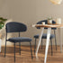 6x Dining Chairs Kitchen Seat Linen Fabric Accent Chair Grey