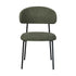 4x Dining Chairs Kitchen Seat Linen Fabric Accent Chair Green