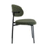 4x Dining Chairs Kitchen Seat Linen Fabric Accent Chair Green