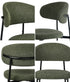 8x Dining Chairs Kitchen Seat Linen Fabric Accent Chair Green