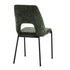 4x Dining Chairs Chenille Fabric Kitchen Side Chair Green