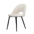 2PCS Dining Chairs Sherpa White