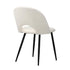 2PCS Dining Chairs Sherpa White