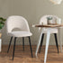 4PCS Dining Chairs Accent Chair Armchair Sherpa White