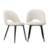 6PCS Dining Chairs Accent Chair Armchair Sherpa White