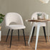 6PCS Dining Chairs Accent Chair Armchair Sherpa White