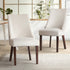 2PCs Velvet Dining Chair Kitchen Padded Seat Design Beige
