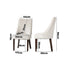 2PCs Velvet Dining Chair Kitchen Padded Seat Design Beige