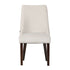 6PCs Velvet Dining Chair Padded Seat Winglet Design Beige