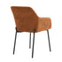 2x Dining Chairs Kitchen Armchairs Chenille Fabric Orange