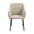 4x Dining Chairs Kitchen Armchairs Linen Fabric Beige