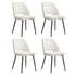 4x Dining Chair Accent Chairs Linen Fabric Beige