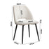 4x Dining Chair Accent Chairs Linen Fabric Beige