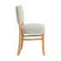 Oikiture 2x Dining Chairs Wooden Kitchen Seat Rubberwood Frame Beige