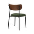 Dining Chairs Set of 2 – Sherpa Green Padded Bentwood Seat 120kg