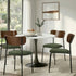 Dining Chairs Set of 2 – Sherpa Green Padded Bentwood Seat 120kg