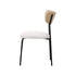 6PCS Dining Chairs Kitchen Padded Lounge Seat Sherpa White