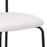 4PCS Dining Chairs Kitchen Padded Lounge Seat Sherpa White