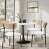 4PCS Dining Chairs Kitchen Padded Lounge Seat Sherpa White